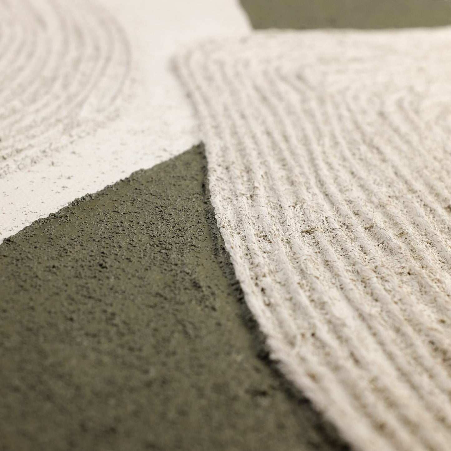 "Close-up details of textured painting named FUSION ECHOES"