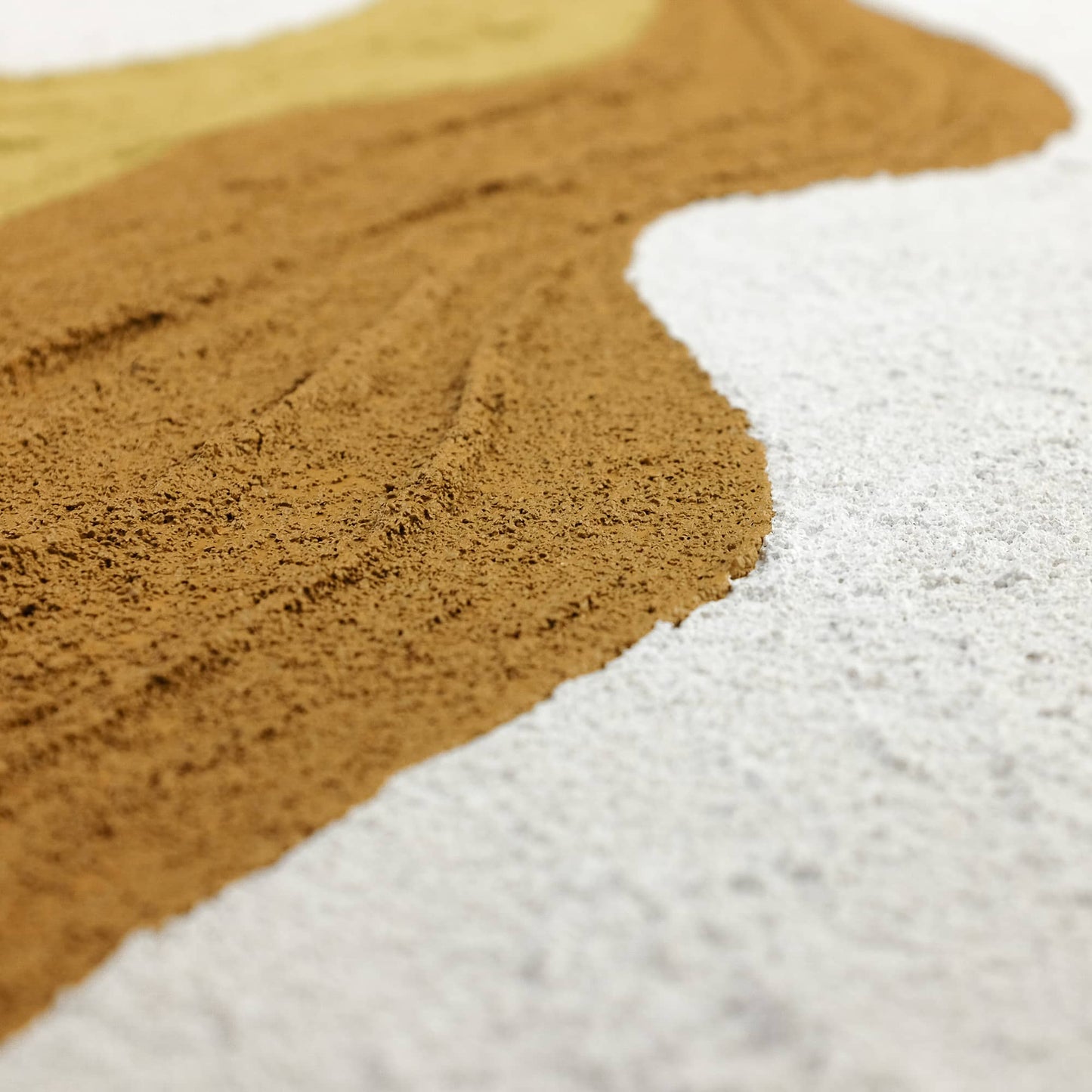 "Close-up details of textured painting named QUICKSAND STYLE A"