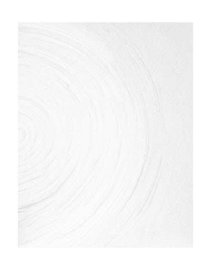 "RIPPLE REVERIE: Hand-painted Portrait shaped and Landscape shaped abstract textured wall art painting with a rippling pattern, full of texture and three-dimensional feel, in shades of white."