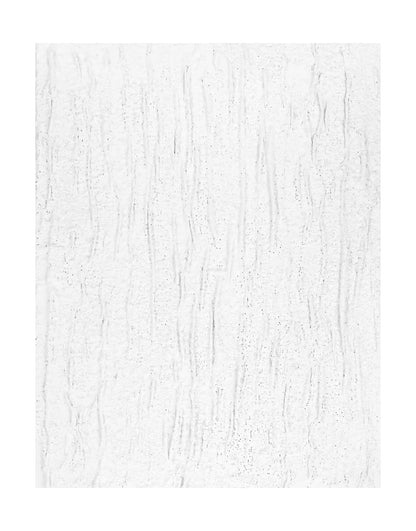 "WATERFALL: Hand-painted Portrait shaped abstract textured wall art painting depicting an abstract waterfall or rain, full of dimension and texture, in shades of white."