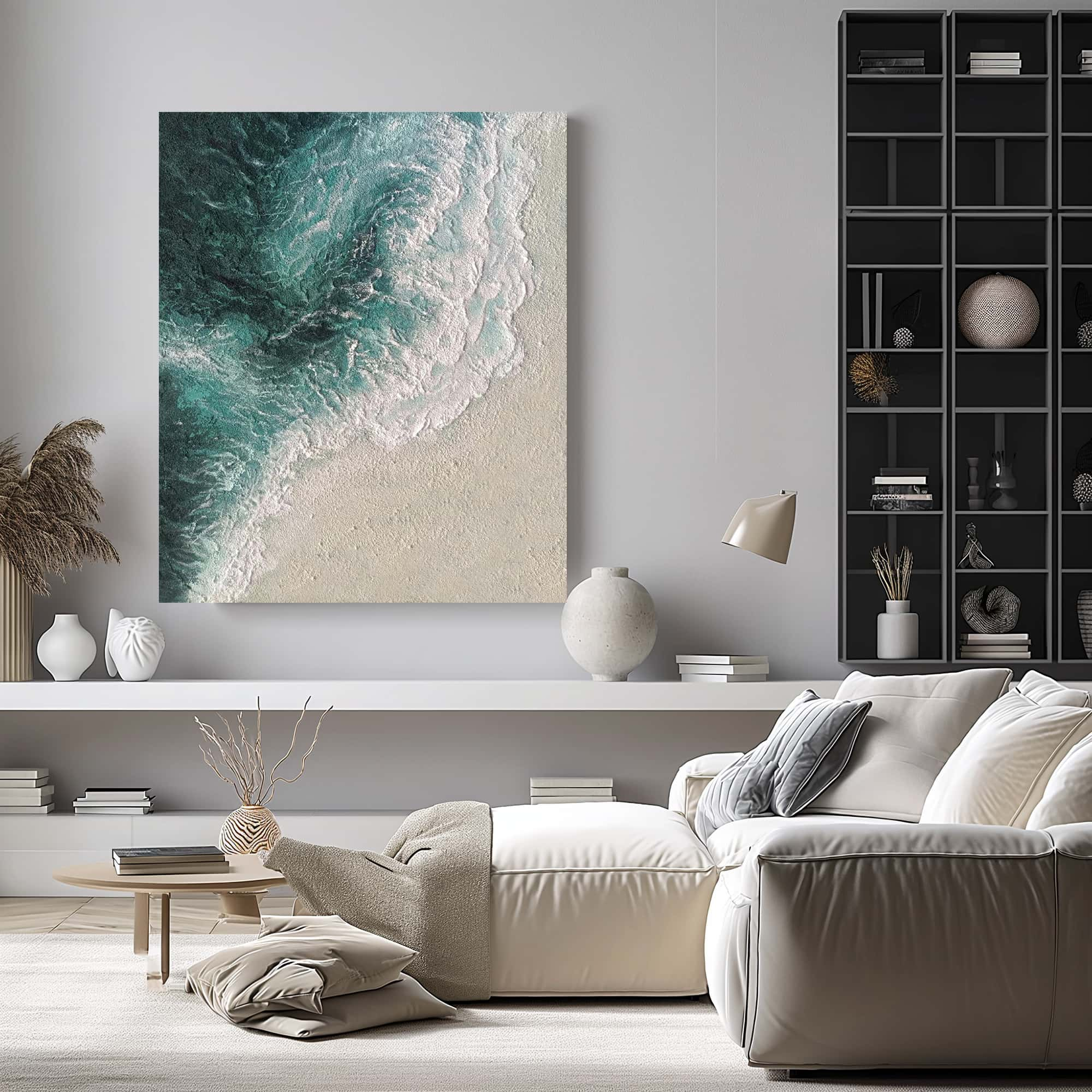 THE SEASHORE, STYLE A – TextureSpace | 100% Hand-Painted Wall Art